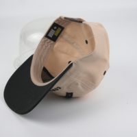 Unisex tweekleurige zachte top vijfdelige puur katoenen baseballcap, aangepaste borduurlogo, hoogwaardige groothandel
