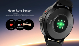 Montre connectée Android AMOLED haut de gamme DM82 4G multifonctionnelle avec caméra rotative, moniteur de fréquence cardiaque, SpO2, GPS, étanche et fonction d'appel. - Product Image 5