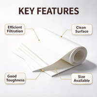 Papier filtre pour désoption d'or, résistant aux acides, CAS n° Pureté 100% pour le recyclage des métaux électroniques