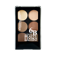 Palette de fard à joues minéral 6 couleurs en marque propre, correcteur crémeux, imperméable, haute pigmentation, kit de maquillage pour tous les types de peau