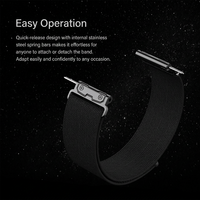 Bracelet de montre en nylon antibactérien 24 mm à dégagement rapide pour Garmin Venu-X1, bracelet de sport ultraléger