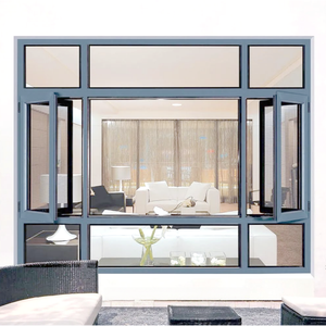 Ventana de Aluminio con Aislamiento Térmico y Acústico, Doble Vidrio Templado Low-E, Personalizada de Fábrica, para Villas y <span class=keywords><strong>Apartamentos</strong></span> - Product Image 3