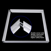Profilé d'extrusion en aluminium anodisé résistant à la corrosion de 4-6-8-10 cm pour cadre de caisson lumineux, écologique, personnalisable et facile à assembler
