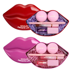 Set de Cuidado <span class=keywords><strong>Labial</strong></span> 5 en 1 Personalizado: Brillo <span class=keywords><strong>Labial</strong></span> + Delineador + Mascarilla + Exfoliante + Aceite, Kit de Brillo <span class=keywords><strong>Labial</strong></span> para Mujer, Regalo de Maquillaje - Product Image 1