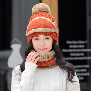 <span class=keywords><strong>Ensemble</strong></span> <span class=keywords><strong>écharpe</strong></span> chapeau de Ski, chaude, tricotée, 3 pièces, pour femmes, foulard épais, <span class=keywords><strong>bonnet</strong></span>, couverture faciale, offre spéciale, collection hiver, - Product Image 4