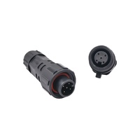 Solution de câblage du système d'éclairage LED + ventilateurs IP68 étanche 5Pin prise électrique fil à montage sur panneau connecteur M16