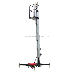 नई एल्यूमीनियम मोबाइल हाइड्रोलिक इलेक्ट्रिक लिफ्ट कार 6 मीटर-14 मीटर अकेले और रखरखाव के लिए 150 किलोग्राम क्षमता - Product Image 4