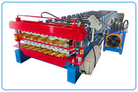 Machine de formage à froid de tôles galvanisées à double couche pour toitures