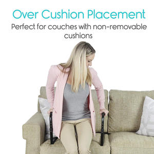 Vente en gros Assistance au lit Accoudoir de chevet pour lit Seniors avec poche de rangement Main courante de chevet - Product Image 2