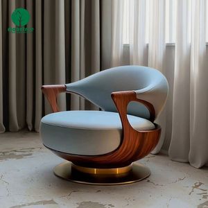 <span class=keywords><strong>Fauteuil</strong></span> de luxe Moontree, <span class=keywords><strong>design</strong></span> moderne, pivotant à 360 degrés, pour villa haut de gamme en Italie, chaise d'appoint pour salon, chaise de détente - Product Image 3