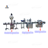 Machine de remplissage et de bouchage automatique pour produits chimiques, détergents, aliments, épices en conserve, ligne de production de remplissage de poudre en bouteille