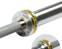 Chrome 7ft 700LB portant haltère droite équipement de Fitness Gym entraînement barre d'haltérophilie manchon en cuivre 2.2m longueur caoutchouc acier
