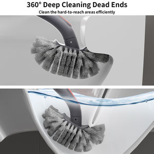 יצרן של רכוב קיר אוטומטי טואלט מברשת pp חומר ידידותי לסביבה עמיד נייד קל משקל כף יד - Product Image 4