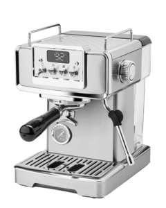 Machine à café expresso semi-automatique portable programmable en acier inoxydable 15-20 bars, pour latte, cappuccino, électrique, maison, extérieur, hôtel - Product Image 3