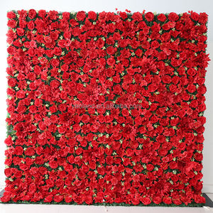 K 3D 5D intérieur fête fournitures Simulation Flowerwall soie tissu base fausse fleur toile <span class=keywords><strong>de</strong></span> fond pour salon et chambre bébé douche - Product Image 6