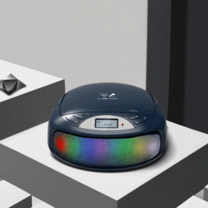 Portable <b>CD</b> <b>Player</b> Boombox <b>with</b> Colorful LED Lights BT Wireless Karaoke Mic MP3 FM Radio Remote Control Home Party - Product Image 6