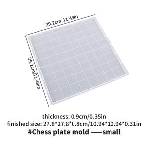 Jeux d'échecs en résine, moules en silicone pour échecs en cristal époxy pour enfants, adultes, famille, pour <span class=keywords><strong>faire</strong></span> de l'artisanat artistique, jeux de société pour les fêtes de famille - Product Image 2