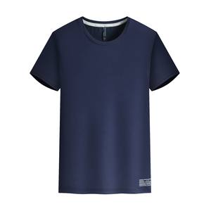 T-shirt à col rond à séchage rapide en soie <span class=keywords><strong>de</strong></span> glace personnalisé pour hommes, vêtements <span class=keywords><strong>de</strong></span> travail à manches courtes pour sports <span class=keywords><strong>de</strong></span> plein air avec impression <span class=keywords><strong>de</strong></span> logo personnalisée - Product Image 2