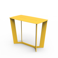 Ensemble de table et bancs modernes en alliage d'aluminium pour extérieur, idéal pour café, jardin, hôtel et club