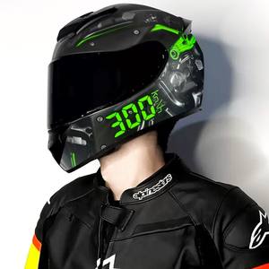 Rts Retro Nieuwe Full Face Motorhelm Monster Abs Veilige Structuur Casque Moto Capacete Rapid Street Racing Helm - Product Image 1