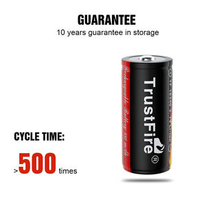 100% TrustFire 16340 3.7v 880mAh रिचार्जेबल लिथियम आयन बैटरी 200ah CR123A ली आयन ऊर्जा भंडारण बैटरी - Product Image 3