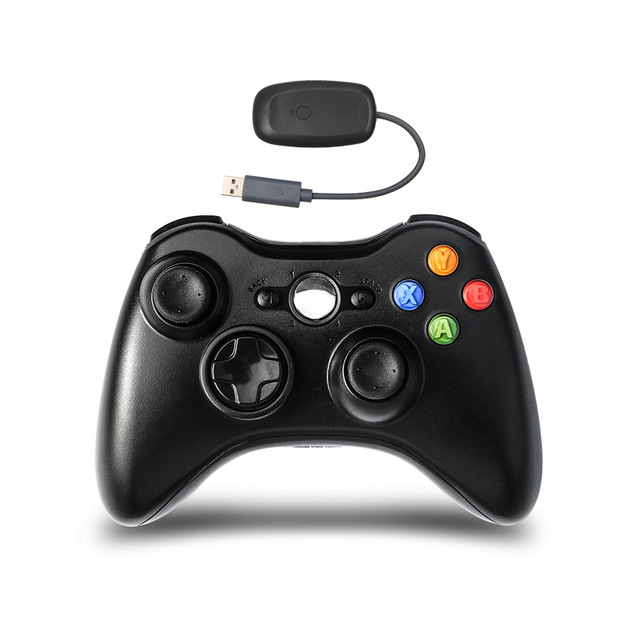 For Xbox360 Wireless Game Controller with 2.4G Receiver for PC PS for 360-Vibration Enabled