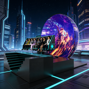 Simulateur de cinéma dôme commercial 4K à faible entretien et haute performance, attraction 32 places pour parc à thème - Product Image 1