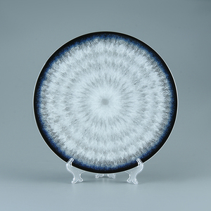 Veweet — <span class=keywords><strong>Service</strong></span> de table en porcelaine, ensemble d'<span class=keywords><strong>assiettes</strong></span> de qualité supérieure <span class=keywords><strong>36</strong></span> <span class=keywords><strong>pièces</strong></span>, moderne, <span class=keywords><strong>Service</strong></span> de crocheter bleu blanc, en céramique, vaisselle pour 6 personnes - Product Image 2