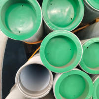 Tuyau composite en plastique doublé d'acier soudé ERW, section ronde, pour eau potable, intérieur PE, extérieur acier au carbone galvanisé, anti-corrosion