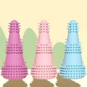 Juguete Masticable para Perros, Cepillo de Dientes, Juguete de Goma para Limpiar los Dientes, Grado Alimenticio - Product Image 1
