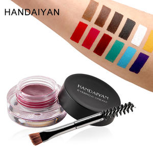 12 Farben Anti-Smudge Langlebiges leichtes Augenbrauen gel Handa iyan European American Cosplay Spezielle bunte Augenbrauen - Product Image 2