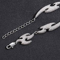 Offre Spéciale New Swallow Lovers Collier Bracelet Ensemble avec Bracelet Zircon Plaqué Or Chaînes De Mode Colliers