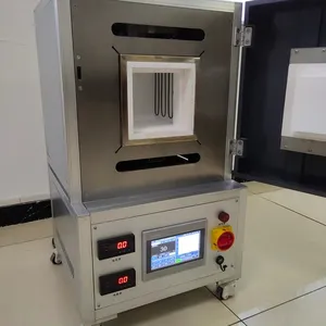 Caja de cerámica eléctrica para laboratorio, horno de fusión, 1600, 1700, 1800 grados Celsius