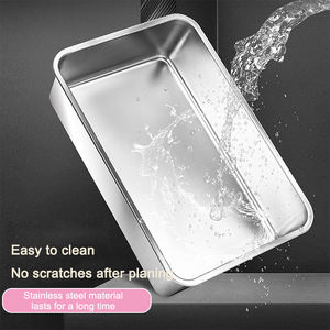 فولاذ مقاوم للصدأ عالي الجودة كبير القط ، شبه مغلق ، مقاوم للتسرب ، صلب مقاوم للصدأ للقطط - Product Image 4