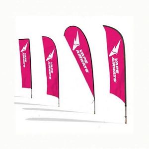 Banderas Publicitarias Voladoras Personalizadas, Kit de Mástil para Bandera en Forma de Lágrima para Exteriores con Pluma de Playa para Banderas y Pancartas Promocionales - Product Image 4