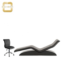 Chaise longue chauffante infrarouge à thermostat numérique avec réglage inclinable, design moderne, massage du dos et des pieds pour mobilier d'hôtel