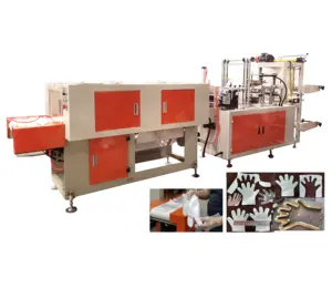 Fully Automatic disposable plastic HDPE LDPE PE EVA glove Making Machine