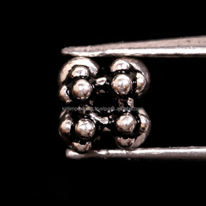 Venta al por mayor lote puro 925 plata esterlina sólida 5MM redondo increíble calidad cuentas sueltas para collar pulsera joyería a precio de fábrica - Product Image 2