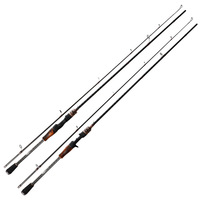 Canne à pêche en fibre de carbone, poignée droite, poignée pistolet, action ML-Tuning, polyvalente pour la pêche au bar chinois en réservoir et en étang