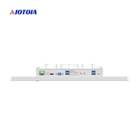 PC industriel sans ventilateur 18,5 pouces tout-en-un, écran tactile capacitif 10 points, 2 LAN, 4 USB, 6 COM, Q W18RWH T