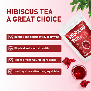 Thé d'hibiscus à étiquette privée personnalisée <span class=keywords><strong>Hypertension</strong></span> Thé aux herbes naturelles en vrac Thé d'hibiscus Thé de roselle séché - Product Image 5