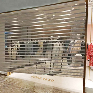 <span class=keywords><strong>Porte</strong></span> à enroulement transparente commerciale en cristal, design graphique moderne en plastique, isolation thermique, <span class=keywords><strong>porte</strong></span> verticale - Product Image 6