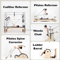 Máquina de Pilates Reformer Plegable de Madera de Arce para Entrenamiento de Fitness en Estudio, Venta al por Mayor de Fábrica