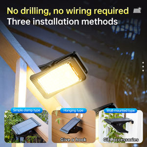 Super lumineux 60LED solaire Clip lumières chaud/blanc extérieur cour jardin <span class=keywords><strong>terrasse</strong></span> appliques corps humain Induction éclairage pour - Product Image 5