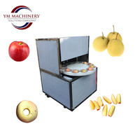 Commerciële appel schil-, ontpit- en splitsmachine met 220V motor