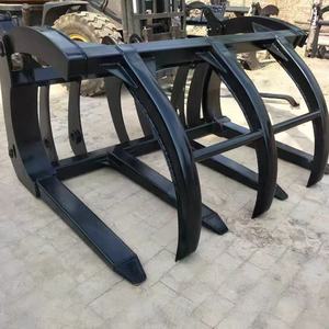 Suministro de fábrica a bajo precio: Horquilla de agarre de madera para cargadora de ruedas con bomba de motor y componentes centrales de cojinetes - Product Image 4