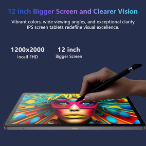 Tablette PC 12 pouces la plus récente, écran large 2K FHD, tablette Android, processeur 8 cœurs UNISOC T616, 5+13MP, tablette ultra-fine 6+128 Go - Product Image 4