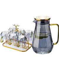 Bouilloire en verre, théière en verre borosilicate, pichet à eau, ensemble de carafes