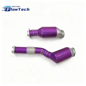 Tubería de Escape de Acero Inoxidable T304 con Revestimiento Térmico Morado para BMW G8X M2 M3 M4 S58 3.0T – 200 Celdas de Alto Flujo - Product Image 5