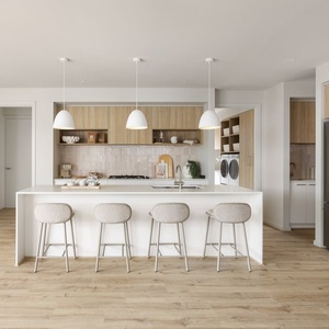 Mobili su Misura con 10 Anni di Esperienza, Nuovo Design, Armadi da <span class=keywords><strong>Cucina</strong></span> con Verniciatura a Forno - Product Image 1
